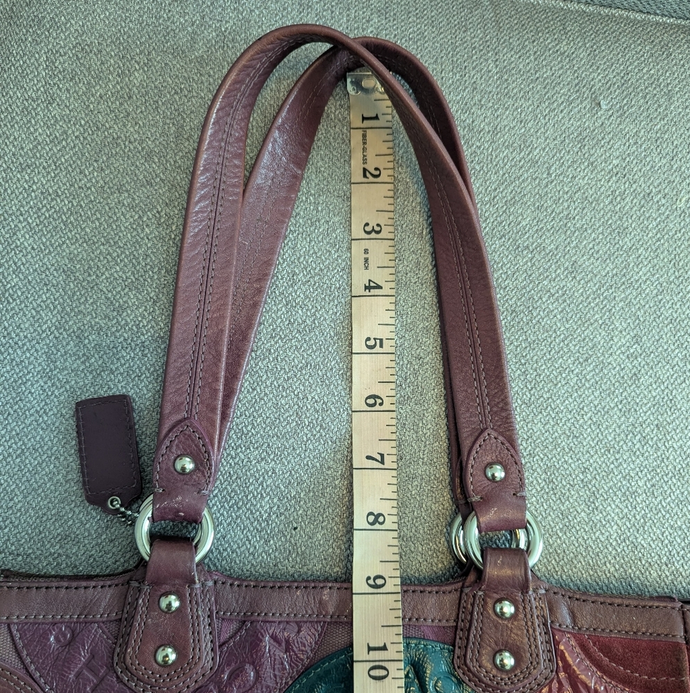 Coach Signature Limited Edition Multicolor Patchw… - image 7